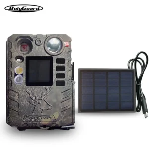 BolyGuard Trail Wildlife Camera BG410-D 33MP 2.7K HD Hunting Game Cam+Dual Flash 940nm and White LED Night Vision Support Solar