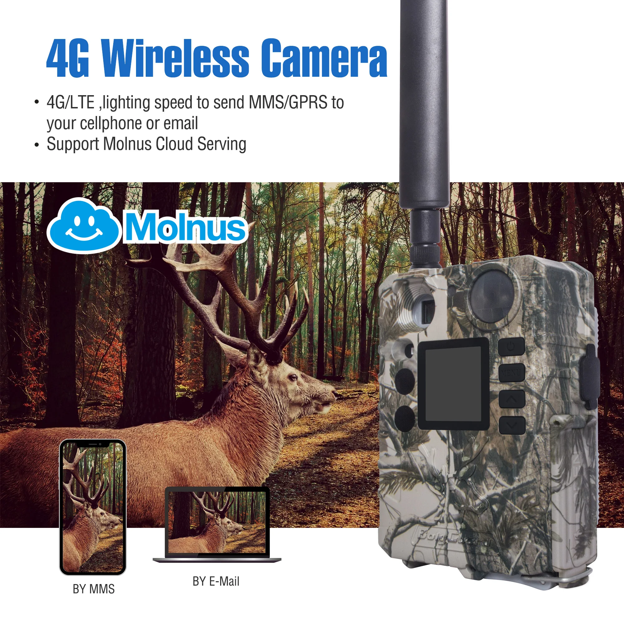 BolyGuard 2025 BG310-M 18MP 720P Trail Camera 940nm IR Night Vision, 4G Wireless, Outdoor Hunting Camera+gift 32GB TF - Image 3