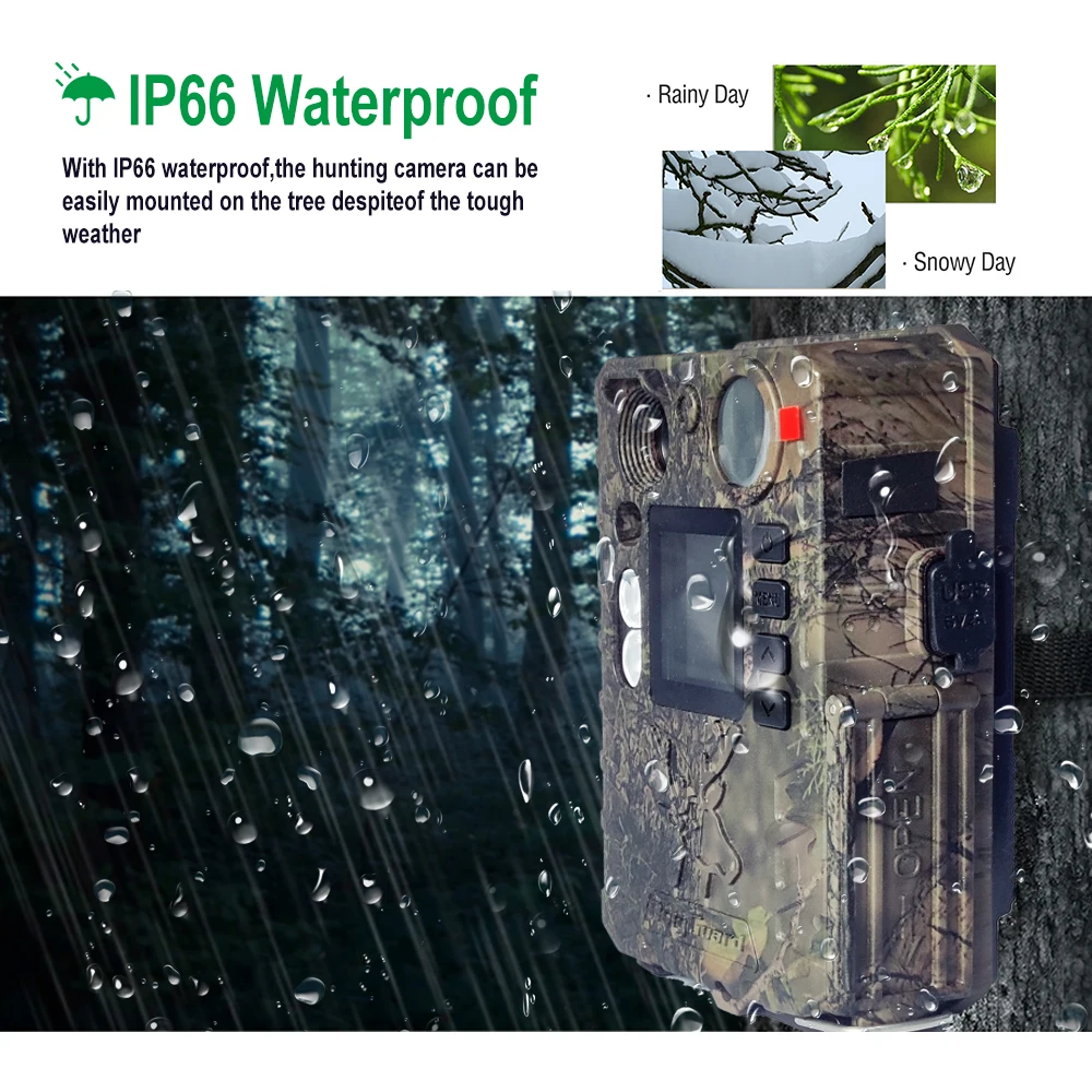 BolyGuard Trail Wildlife Camera BG410-D 33MP 2.7K HD Hunting Game Cam+Dual Flash 940nm and White LED Night Vision Support Solar - Image 5