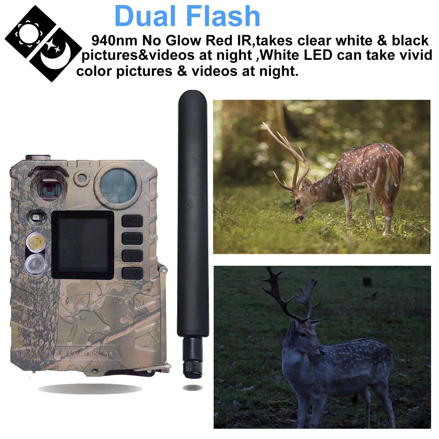 BolyGuard BG410-M 2.7K HD 33MP Cellular Trail Camera 940nm IR Night Vision, 4G Wireless, Outdoor Hunting Camera+gift 32GB TF - Image 2