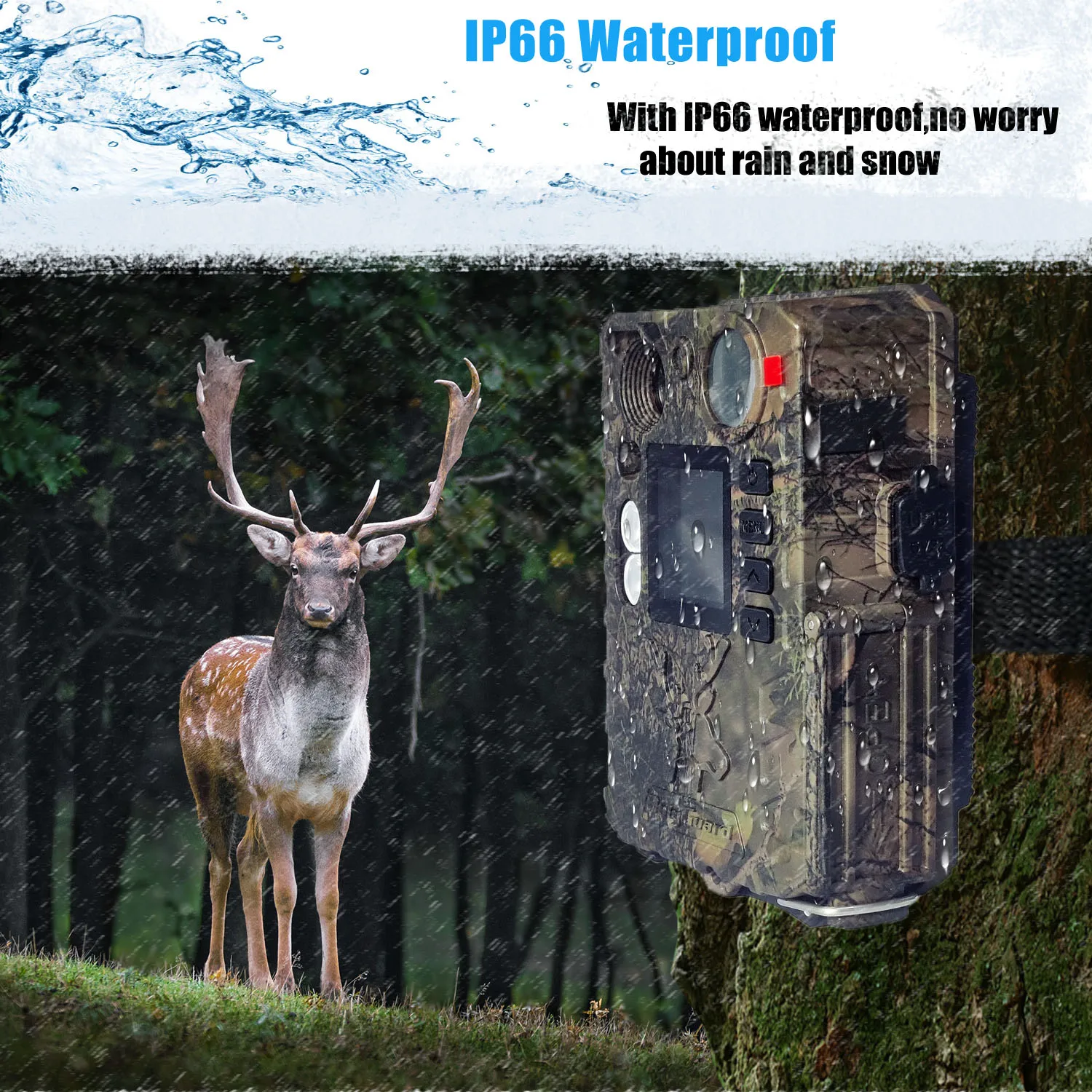 BolyGuard BG410-M 2.7K HD 33MP Cellular Trail Camera 940nm IR Night Vision, 4G Wireless, Outdoor Hunting Camera+gift 32GB TF - Image 5