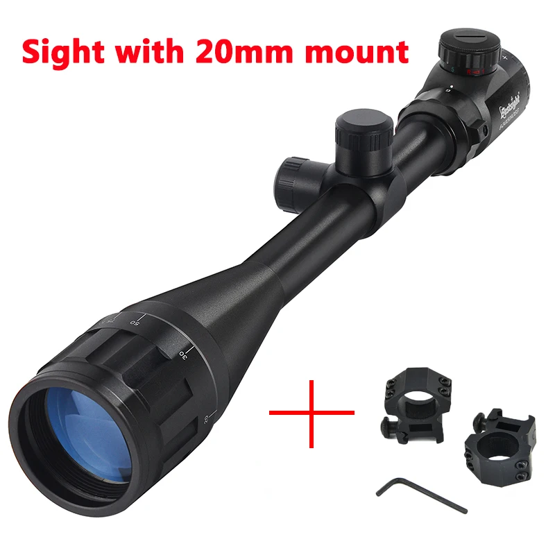 6-24x50 AO Rifle Scope Hunting Long-Range Scope Illuminated Red/Green Reticle Tactical Optical Sight for Rifle - Image 7