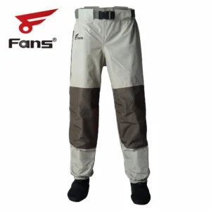 8Fans Waist Waders for Mens Womens,3-Ply Durable Breathable Waterproof Stockingfoot Insulated Wading Pants for Fishing Kayaking