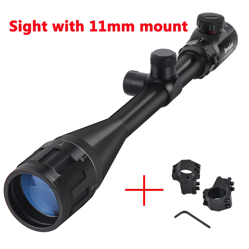 6-24x50 AO Rifle Scope Hunting Long-Range Scope Illuminated Red/Green Reticle Tactical Optical Sight for Rifle - Image 8