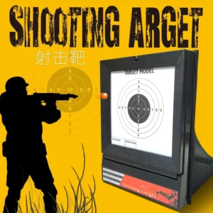 Outdoor Airsoft Target with Trap Net Catcher, Stand and Paper Target, for Airsoft Gun Training Shooting BB Pellets Indoor