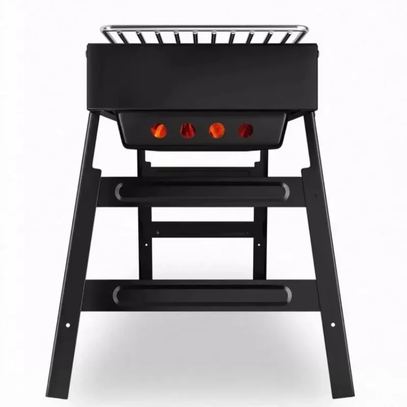 Household Barbecue Grill Stove Stainless Steel Outdoor Camping Folding Charcoal Stove Park Picnic Camp Cooking Supplies - Image 6