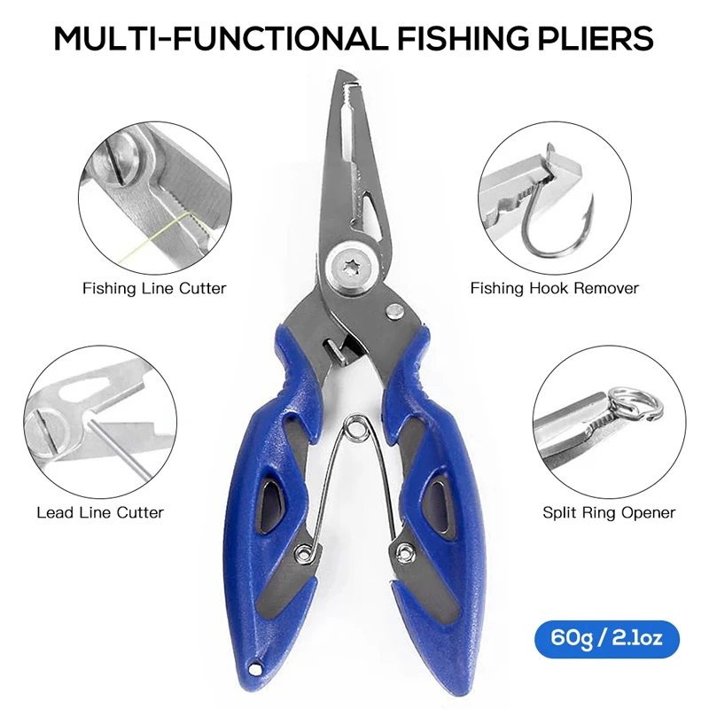 263pcs Outdoor Fishing Accessories Set With Tackle Box Including Plier Jig Hooks Sinker Weight Swivels Snaps Sinker Slides Kit - Image 3