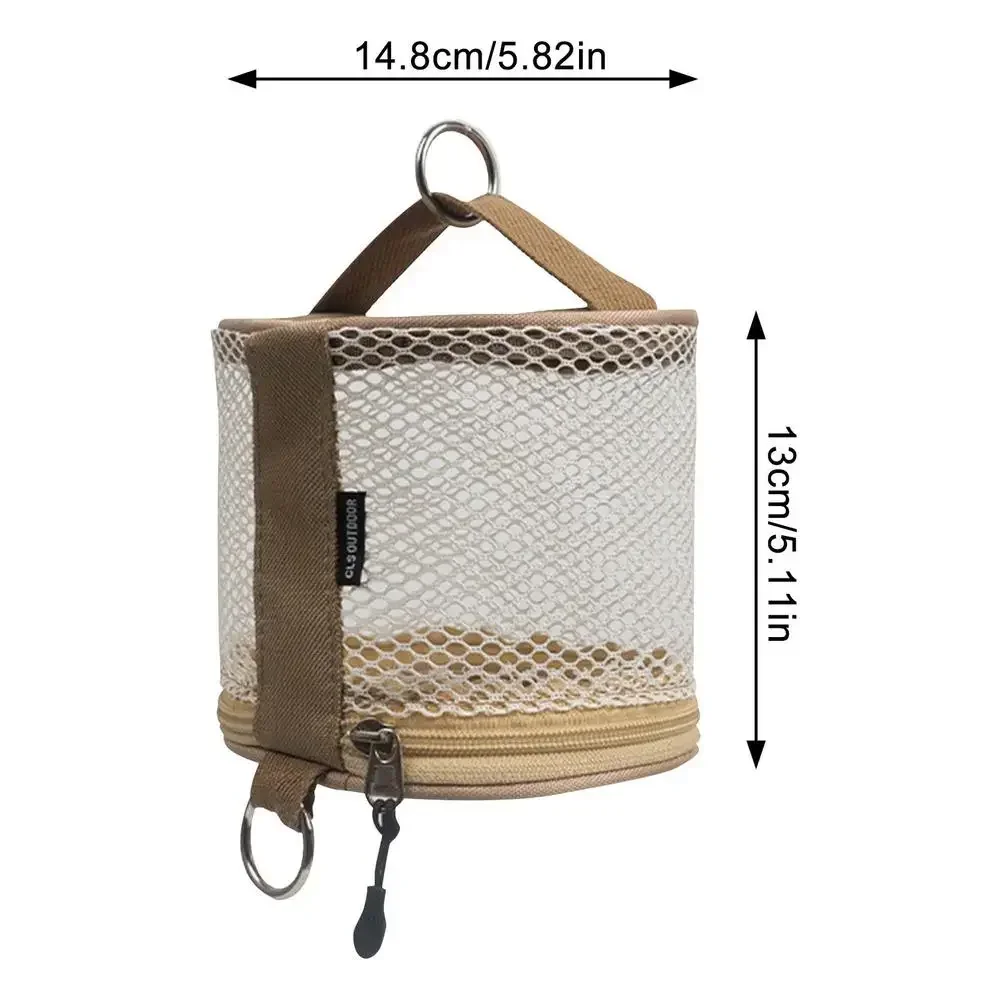 Outdoor camping tissue case roll paper storage bag with hook portable tissue holder tent hanging napkin holder camping supplies - Image 8