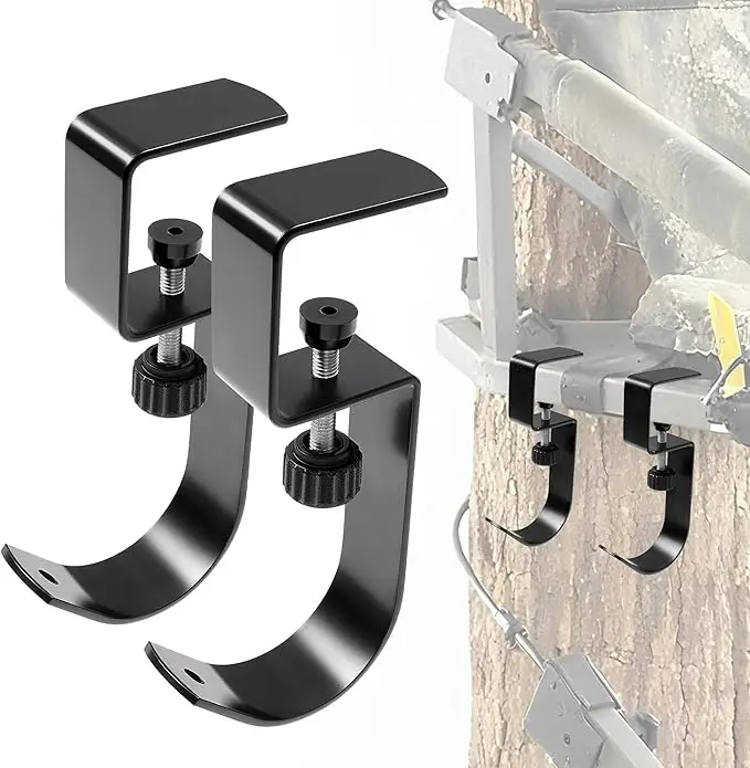 Metal Hunting Tree Stand Seat Hangers Adjustable Treestand Gear Hanger for Easy Hook on Treestand Accessories for Hunting - Image 8
