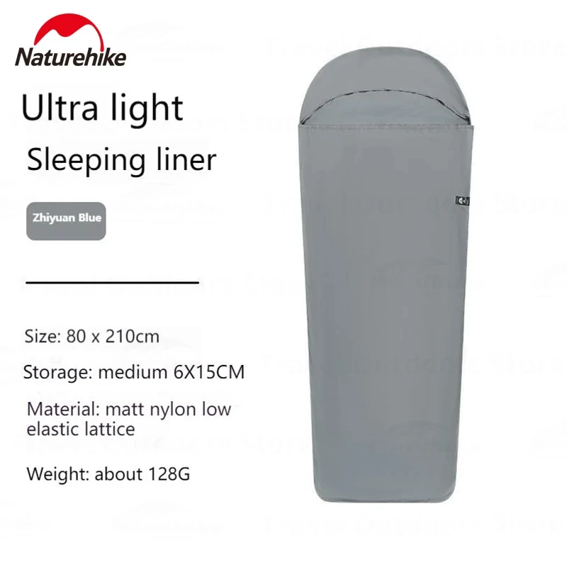 Naturehike Sleeping Bag Liner 128g Ultralight Single Stretch Envelope Soft Style For Tourism Camping Sleeping Bags Accessories - Image 7