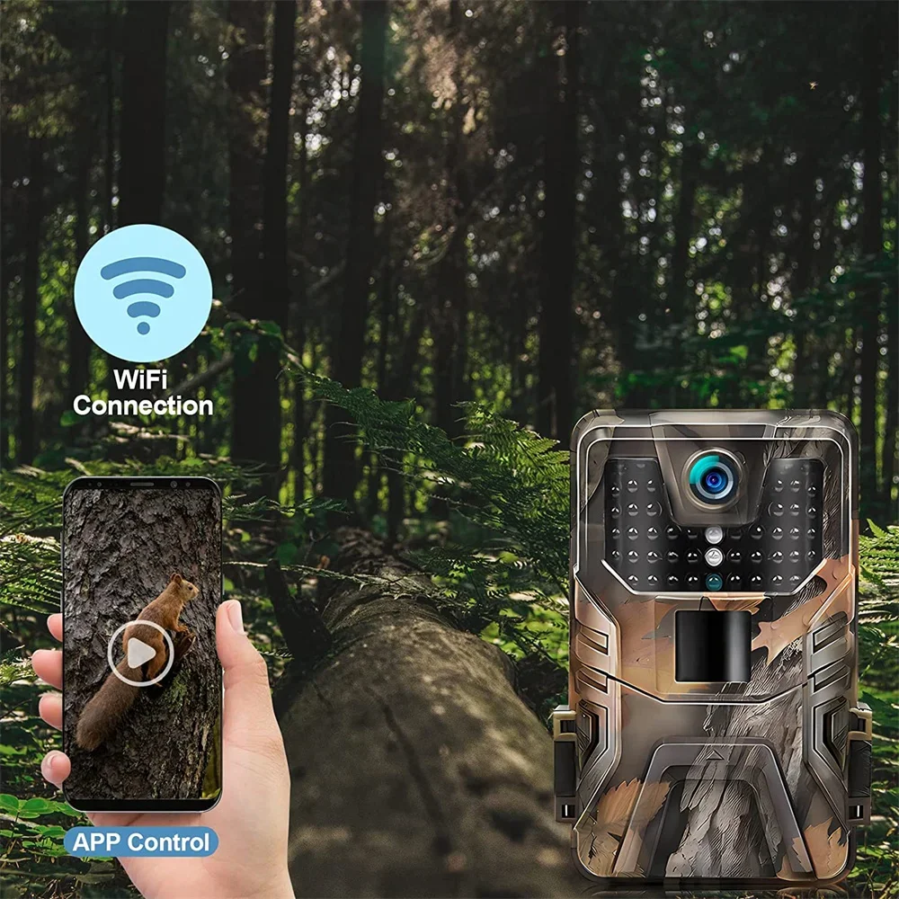 Suntek WIFI Series 4K/2.7K 36MP/24MP Trail Camera Wildlife Infrared Night Vision Motion Activated IP65 Waterproof Trap Game Cam - Image 4
