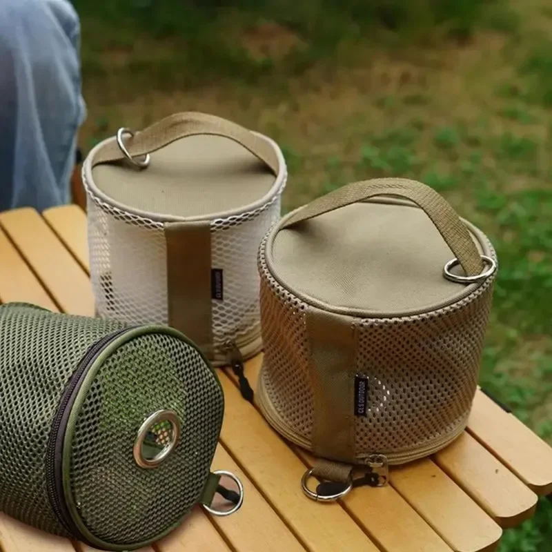 Outdoor camping tissue case roll paper storage bag with hook portable tissue holder tent hanging napkin holder camping supplies - Image 4