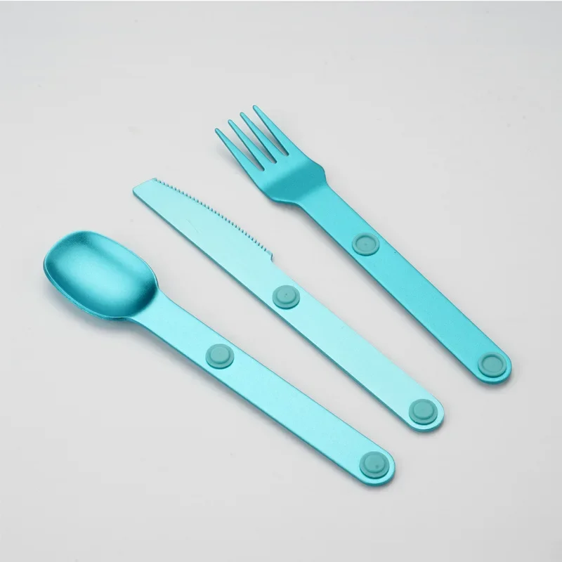 3-In-1 Camping Utensils Set Hot Sale Connect Magnetic Cutter Fork Spoon Flatware Camping Cutlery Travel Carry Kits Parts - Image 7