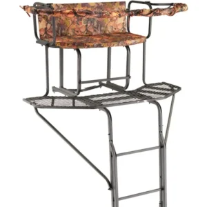 Sports & Outdoors 20' 2-Man Ladder Tree Stand with Hunting Blind Climbing Hunt Seat, Hunting Gear Equipment Accessories