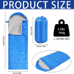 4-Season Waterproof Adult Sleeping Bags - Bulk Camping Gear for Outdoors, Homeless Shelter, Cold Weather Use