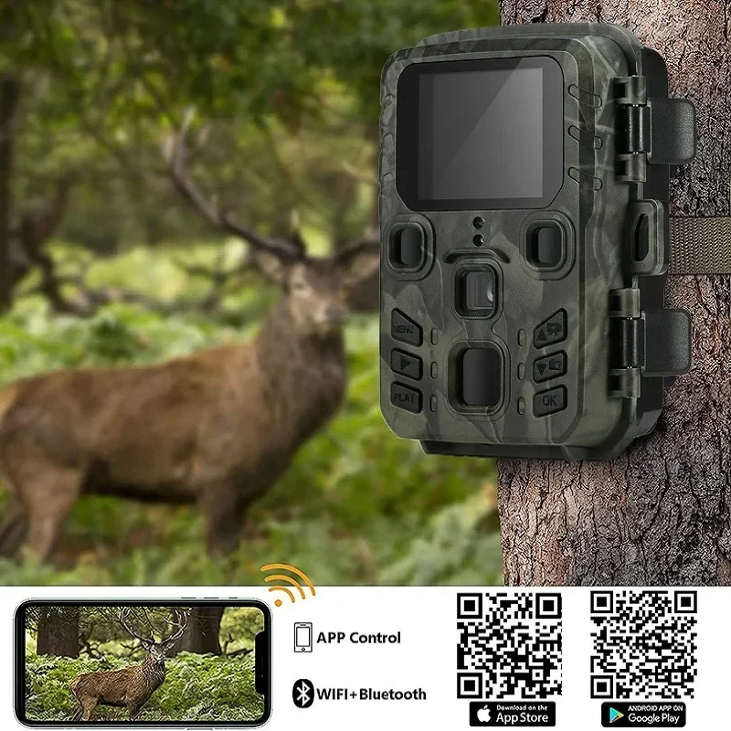 Suntek WIFI Series 4K/2.7K 36MP/24MP Trail Camera Wildlife Infrared Night Vision Motion Activated IP65 Waterproof Trap Game Cam - Image 3