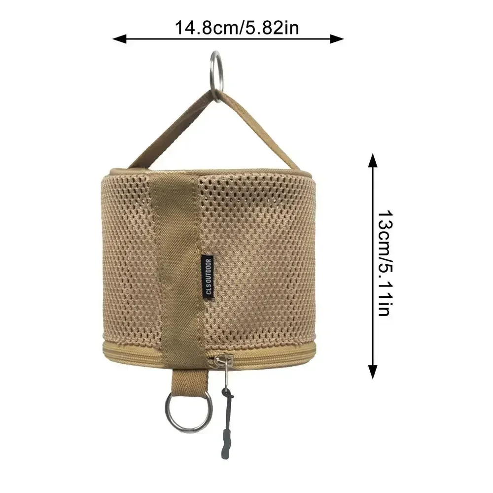 Outdoor camping tissue case roll paper storage bag with hook portable tissue holder tent hanging napkin holder camping supplies - Image 7