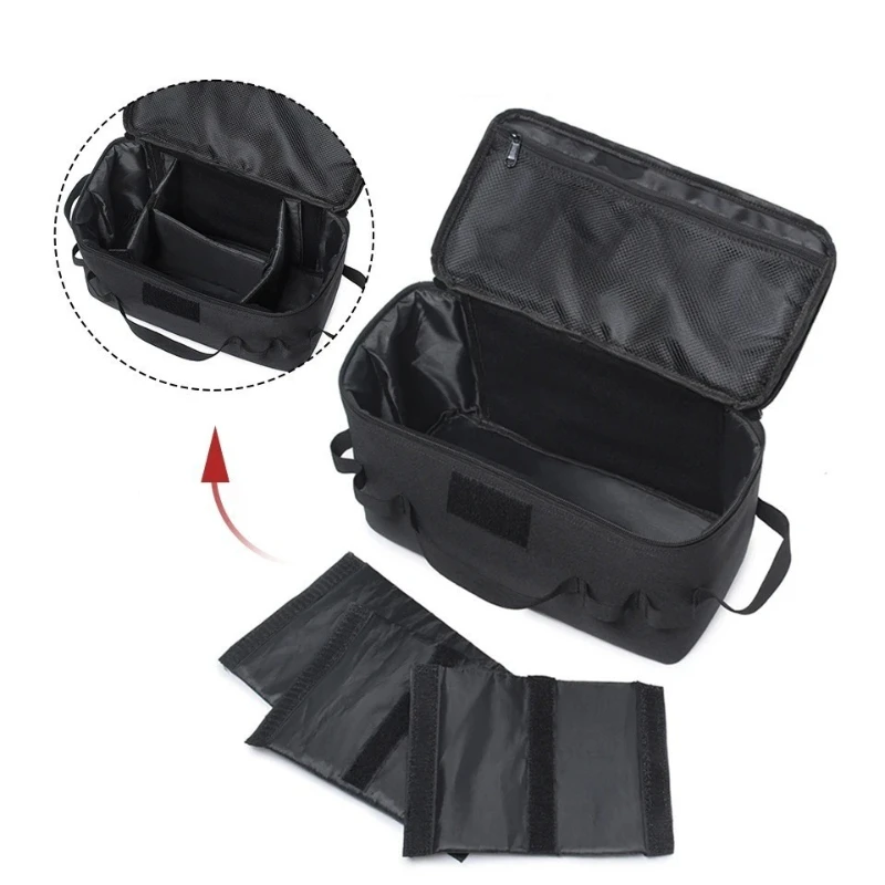 Outdoor Camping Gas Tank Storage Bag Large Capacity Ground Nail Tool Bag Gas Canister Picnic Cookware Utensils Kit Bag - Image 3