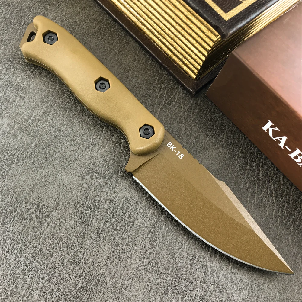 KA-BAR18 Military Fixed Blade Knife D2 Blade Nylon Fiberglass Handle Outdoor Jungle Hunting Cutting Knives EDC Emergency Tools - Image 2