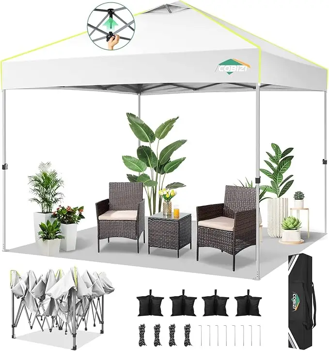10x20 Pop Up Canopy Tent Without Removable Sidewalls, One Push Party Tent Outdoor Waterproof Event Canopy with Air Vent for Par - Image 7