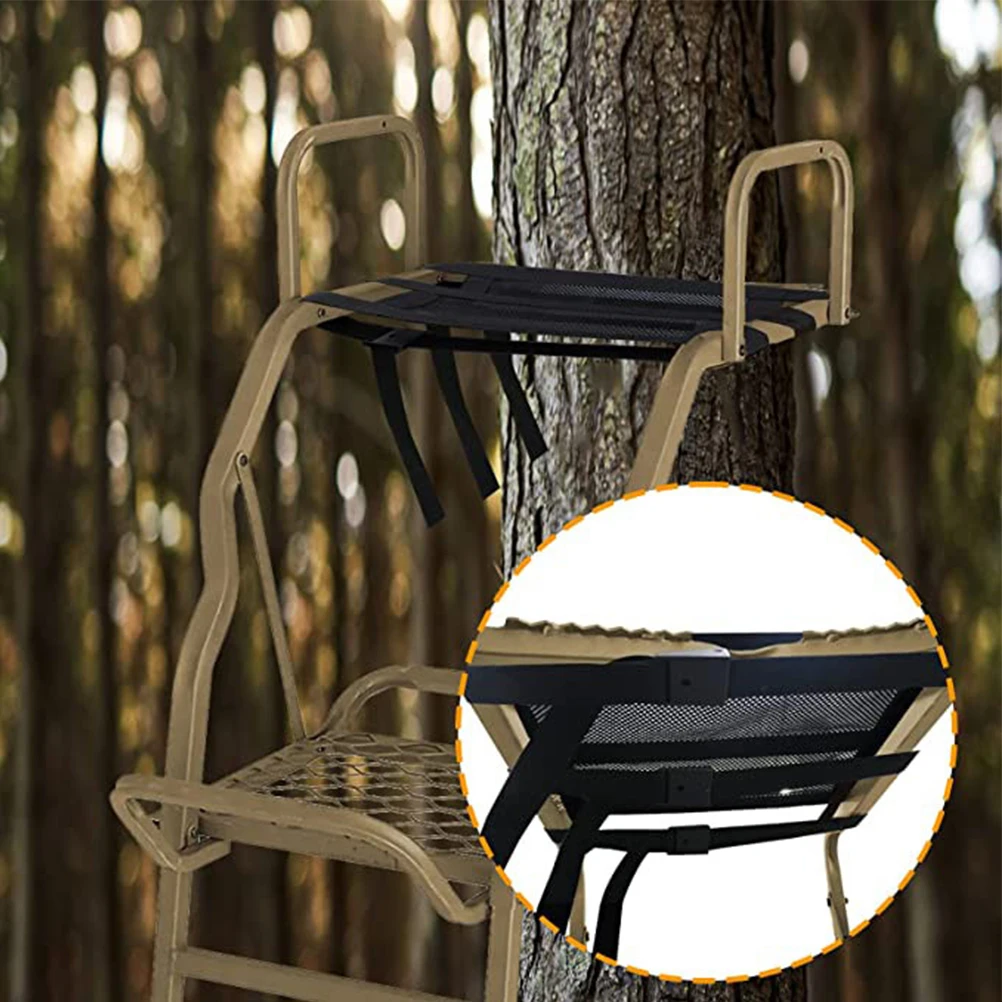 1pc Adjustable Tree Stand Chair Breathable Mesh Outdoor Camping Fishing Hunting Seat For Adults Kids Durable Climbing Chair - Image 4