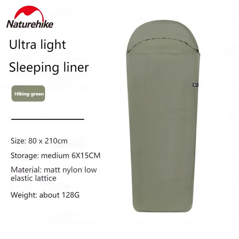 Naturehike Sleeping Bag Liner 128g Ultralight Single Stretch Envelope Soft Style For Tourism Camping Sleeping Bags Accessories - Image 8
