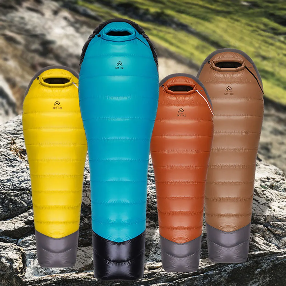 Goose Down Winter Sleeping Bag Ultralight Thermal Sleeping Bag Waterproof for Backpacking Camping Hiking - Image 2