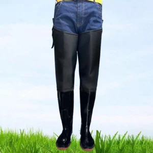 Fishing Waders Insulated Water Resistant Lightweight Thigh Waders with Nonslip Boots for Kayaking Gardening Hunting Agriculture