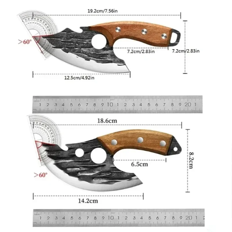 Meat cleaver Corkscrew Steak Vegetable fruit Portable Ultimate Knife with sheath Barbecue picnic camping outdoor cutlery - Image 7