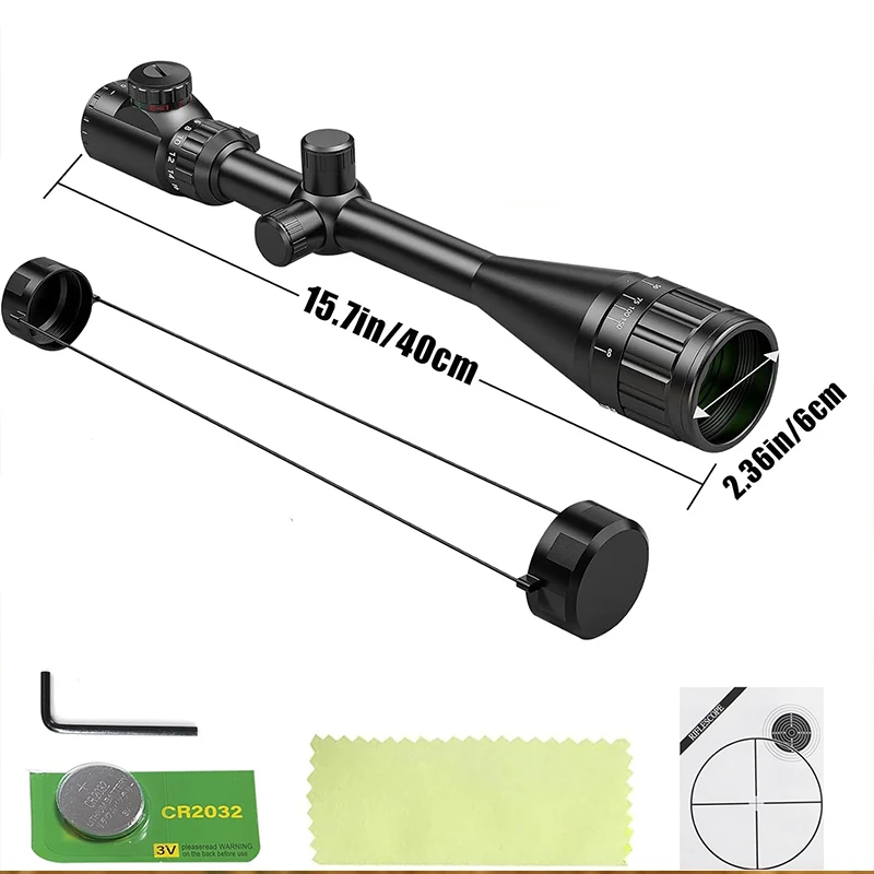6-24x50 AO Rifle Scope Hunting Long-Range Scope Illuminated Red/Green Reticle Tactical Optical Sight for Rifle - Image 6