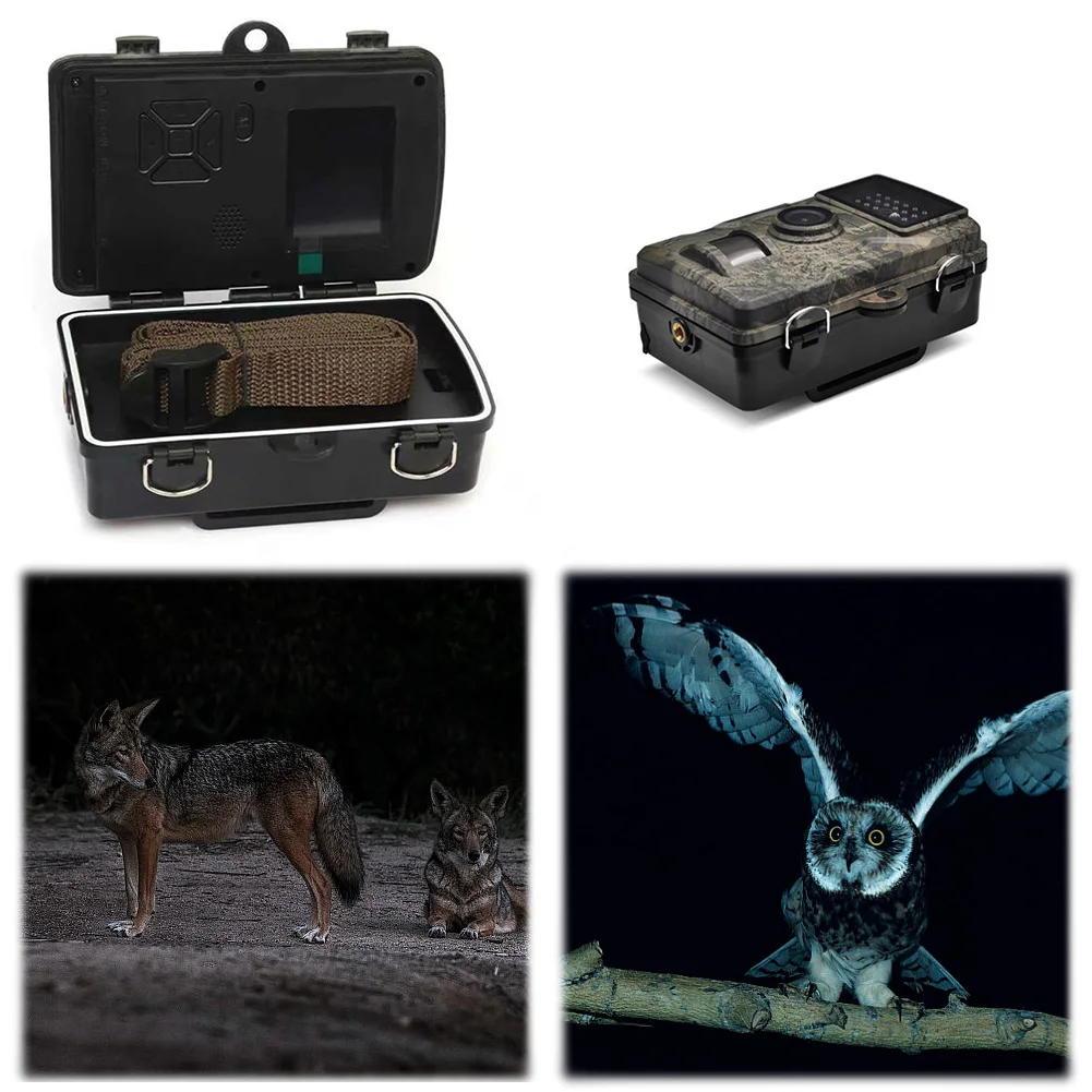 Hunting Trail Camera Waterproof Infrared Night Vision Security Cam Motion Activated Wildlife Camera Outdoor Wildlife Photo Traps