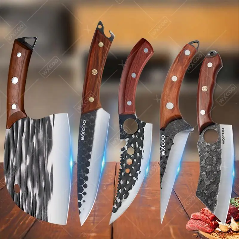 1PC 2PCS 3PCS 4PCS 5PCS Kitchen Chef Knife Set Professional Multipurpose Utility Knife Stainless Steel Vegetable Chopper Boning