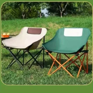 Leisure outdoor folding chair - Portable Moon Chair - Portable folding chair for beach outings Artistic sketching folding chair