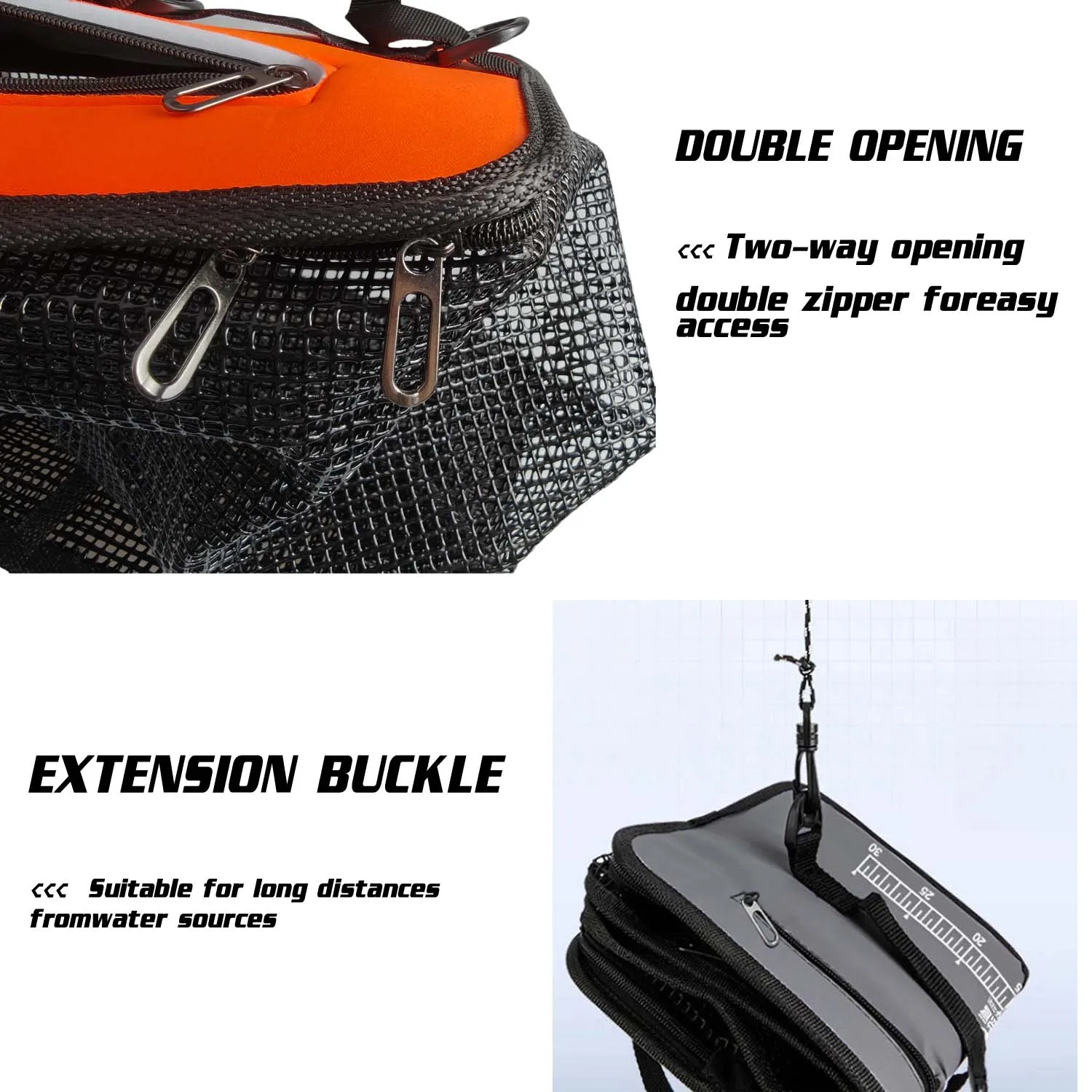 Santa King Floating Fish Basket Foldable Fishing Holder Minnow Bucket Portable Collapsible Fishing Net Storage Cage - Image 2