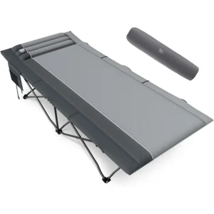 Extra Wide Heavy Duty Camping Cot for Adult Easy Set Up Oversized Sleeping Cot with Carry Bag for Camping Travel and Outdoors S