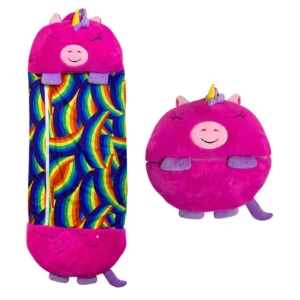 Children's Cartoon Sleeping Bag with Pillow for Birthday Gift Kids Comfy Plush Warm Sleepy Sack Animal Boys Girls Soft Sleepsack