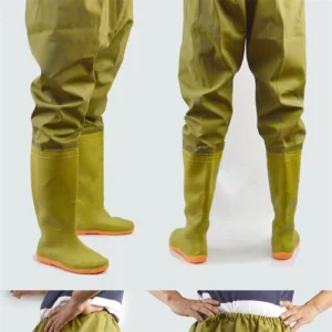 Waterproof Wader Pants Fishing Pants Wader Wearproof Water Resistant Antislip Boot Waist Wader Pants for Men Women Wader Pants