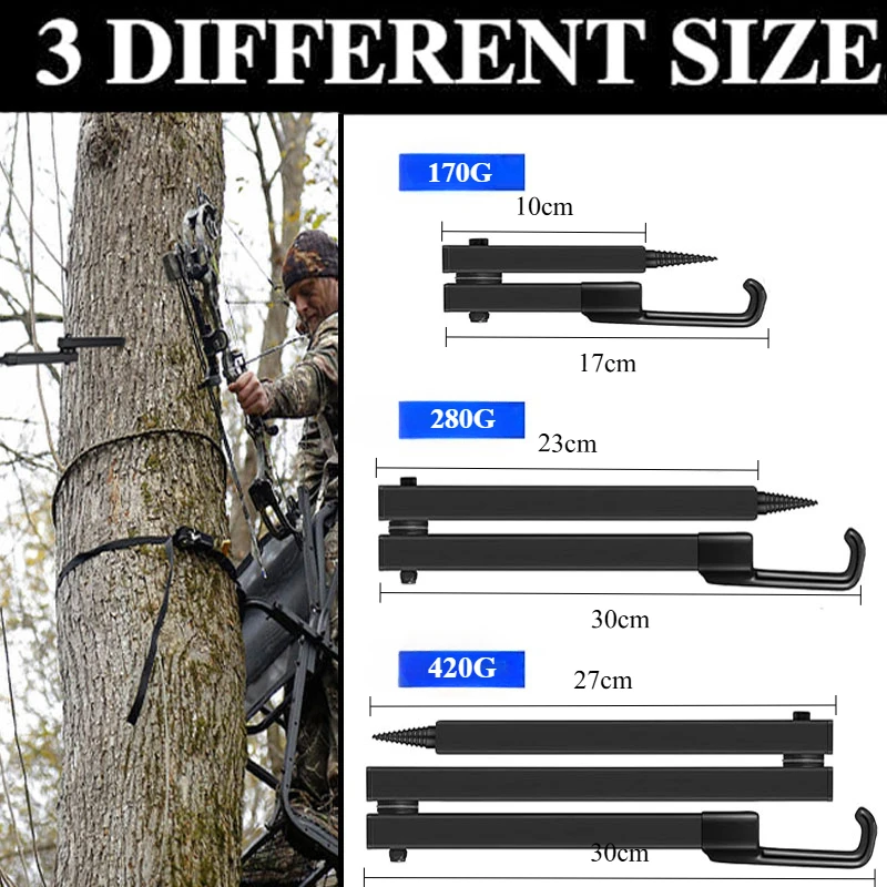 Tree Stand Bow Hanger Hooks for Hunting Realtree Folding Bow Holder Archery Shooting Gear Accessories Outdoors Sports Supplies - Image 2