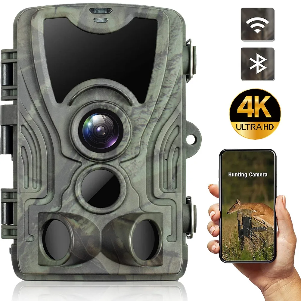Suntek WIFI Series 4K/2.7K 36MP/24MP Trail Camera Wildlife Infrared Night Vision Motion Activated IP65 Waterproof Trap Game Cam - Image 10