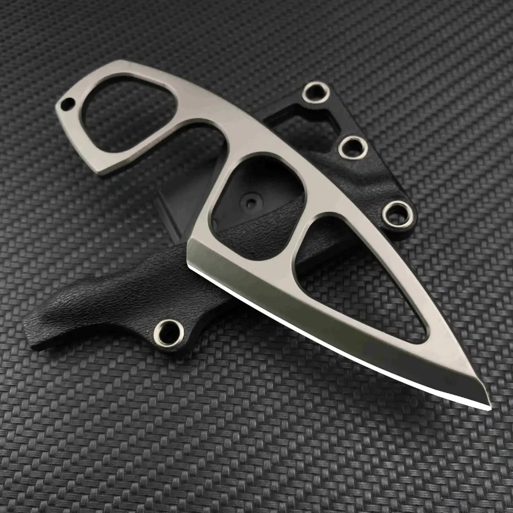 BOKER Pocket EDC Necklace Small Fixed Blade Knife 440C Steel Handle with ABS Sheath Outdoor Tactical Survival Mini Knives - Image 2