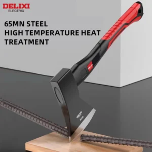 15-inch chopping axe with blade cover, chopping hammer, log axe, outdoor axe, forged carbon steel hand tool non-slip handle.