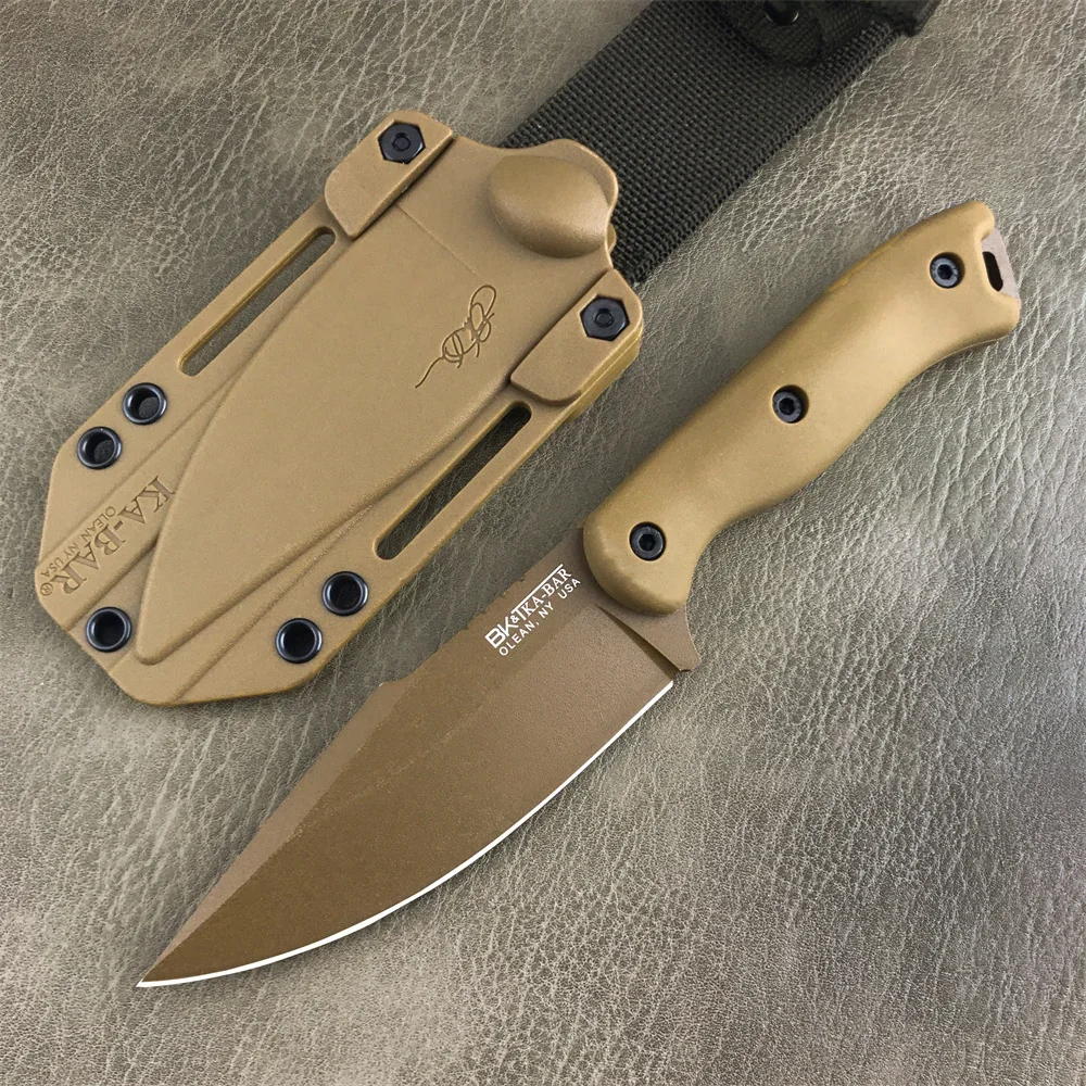 KA-BAR18 Military Fixed Blade Knife D2 Blade Nylon Fiberglass Handle Outdoor Jungle Hunting Cutting Knives EDC Emergency Tools - Image 8