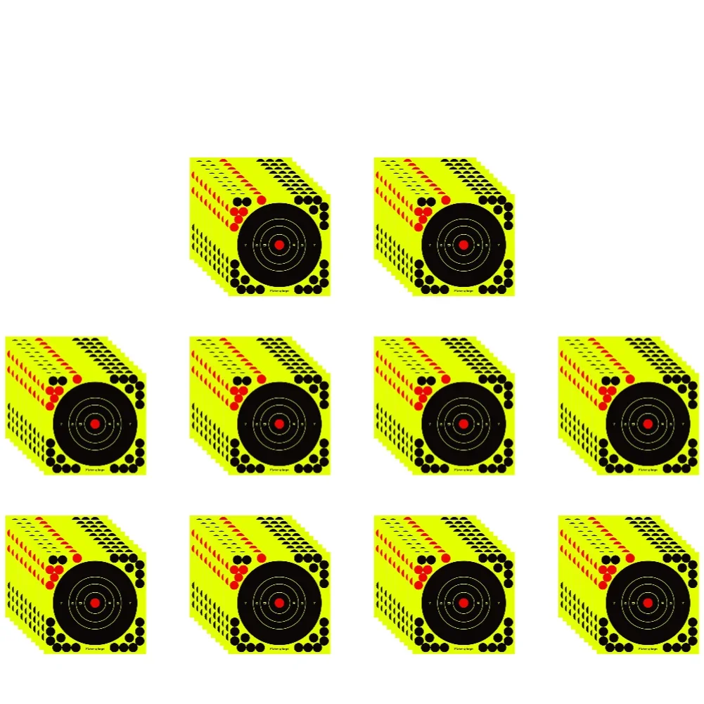 100-10PCS 8-inch Splatter Target High Visibility Adhesive Shooting Target Stickers Reactive Hunting Shooting Training Paper - Image 11