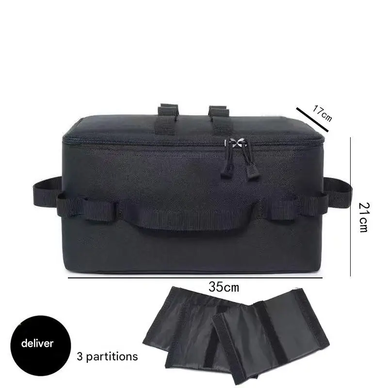 Outdoor Camping Gas Tank Storage Bag Large Capacity Ground Nail Tool Bag Gas Canister Picnic Cookware Utensils Kit Bag - Image 10