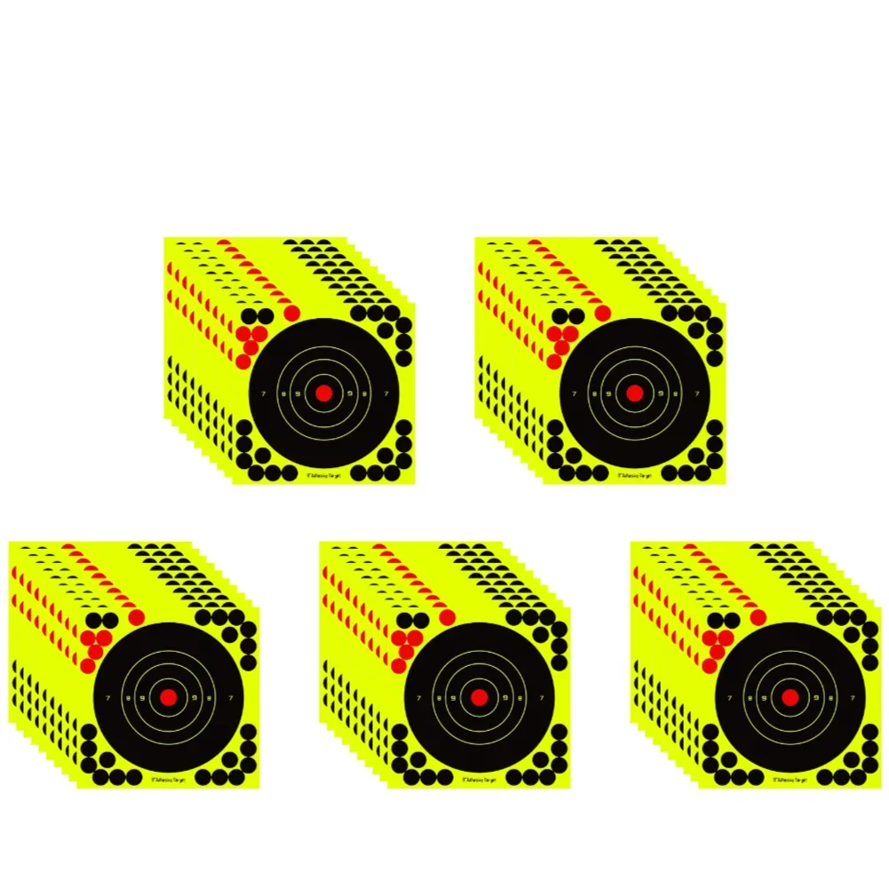 100-10PCS 8-inch Splatter Target High Visibility Adhesive Shooting Target Stickers Reactive Hunting Shooting Training Paper - Image 12