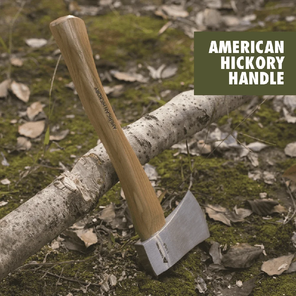 1.25 lb Hatchet Axe with 12 Inch Hickory Handle Camping Outdoor Survival Gardening and Kindling Tool - Image 6