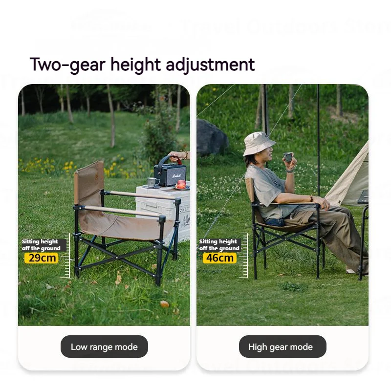Naturehike Portable Folding Camping Chair Lightweight Tourist Chairs Aluminum Fishing Chair Outdoor Furniture Height-adjustable - Image 4