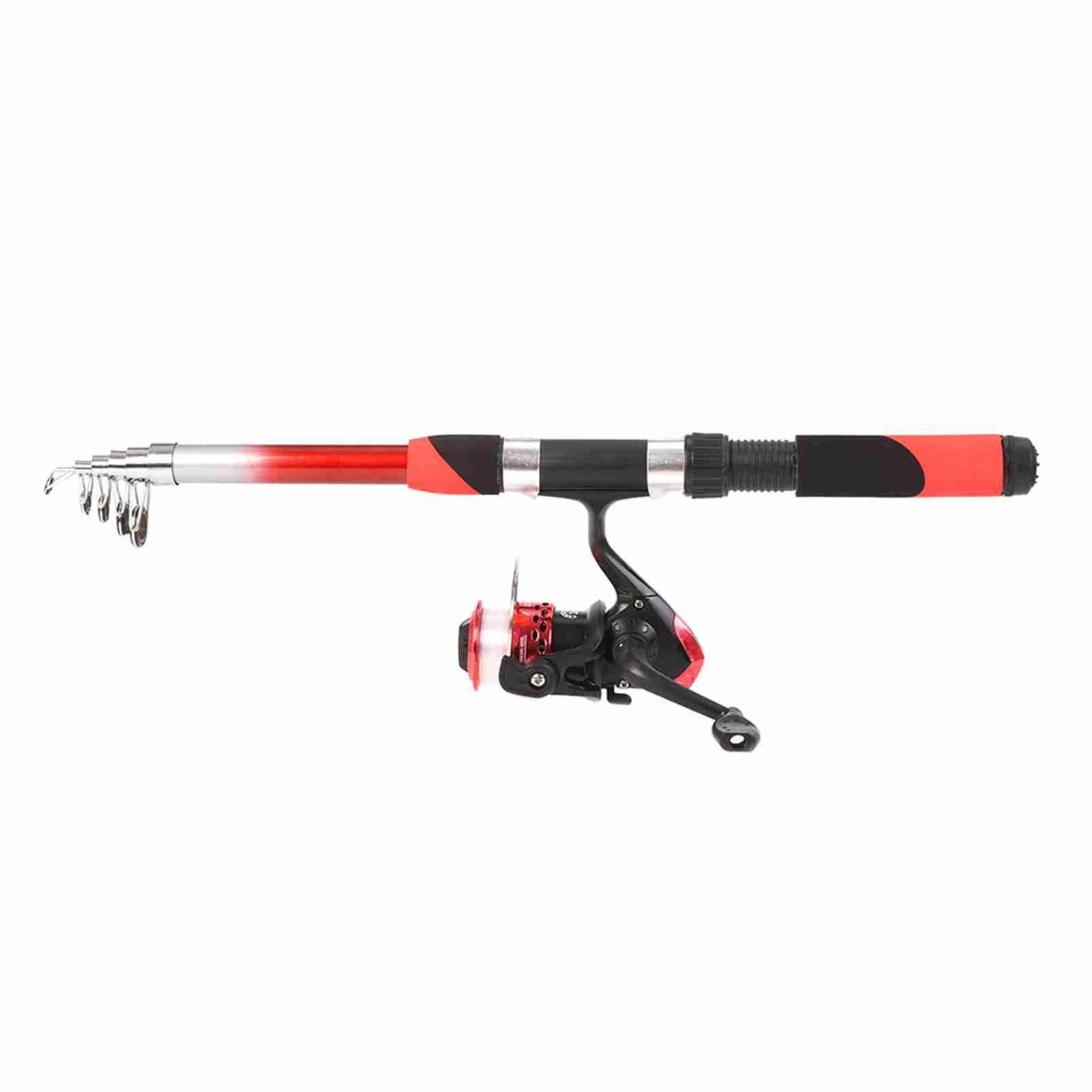 Fishing Pole Combo Set 2.1m Portable Telescopic Fishing Rod and Reel Complete Kit fishing rod reel combo with carry case - Image 5