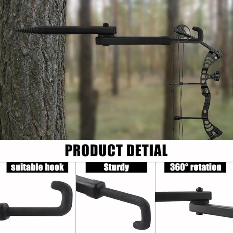 Tree Stand Bow Hanger Hooks for Hunting Realtree Folding Bow Holder Archery Shooting Gear Accessories Outdoors Sports Supplies - Image 3