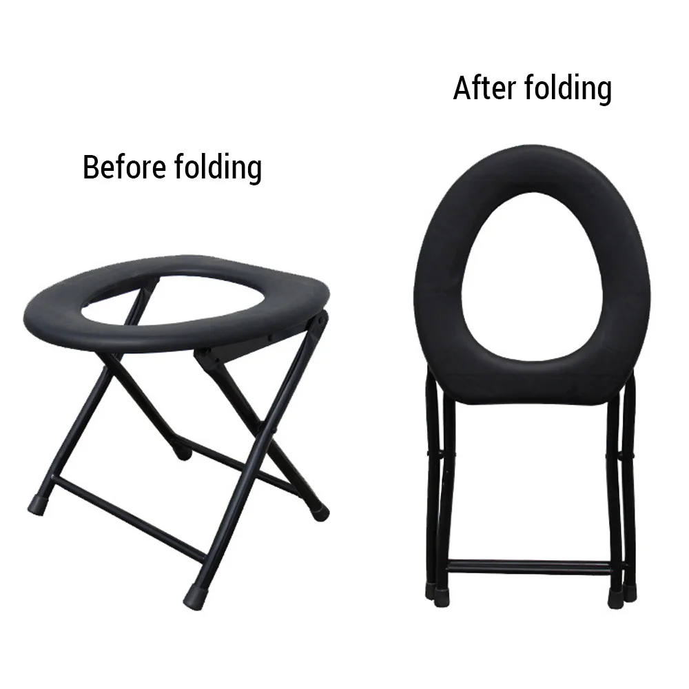 Folding Toilet Seat Portable Outdoor Toilet Suitable for Adults Anti-slip and Heavy-duty for Travel and Camping - Image 3